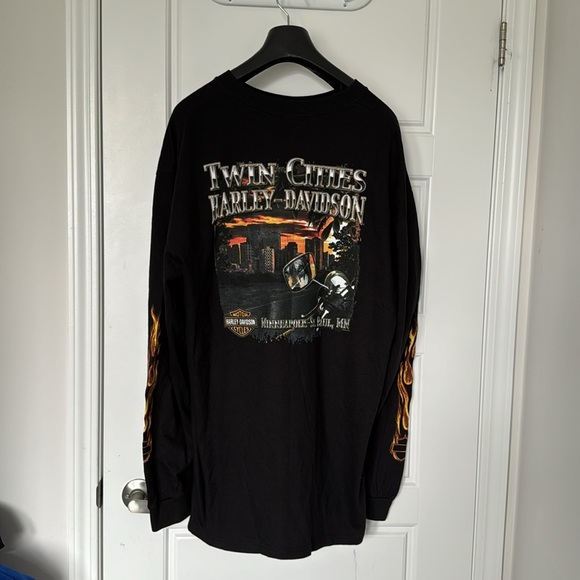 HARLEY-DAVIDSON TWIN CITIES MINNEAPOLIS ST PAUL Black Graphic T Shirt in 2XL/XXL - Picture 10 of 10